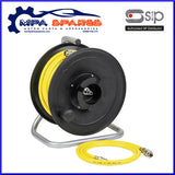 07970 Air Hose Reel 20M With Euro Fittings - Heavy Duty Hi-Viz Yellow Pvc - siptoolshop