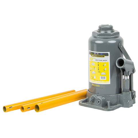 09818 Winntec 20 Ton Bottle Jack Lifts 244Mm -> 449Mm - 60Mm Screw Extension - siptoolshop