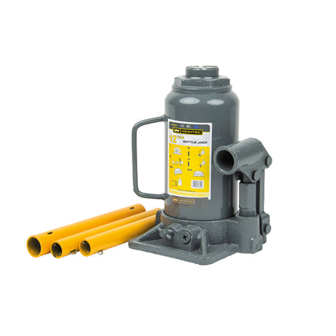 09843 Winntec 12 Ton Low Profile Bottle Jack - 60Mm Screw Extension - siptoolshop
